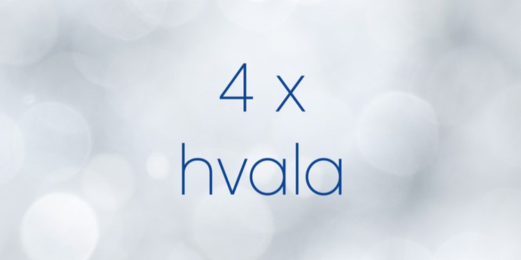 4 x hvala