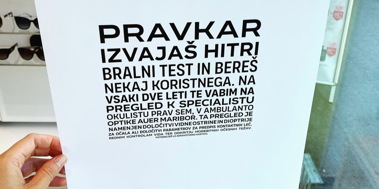 Optika zadovoljnih obrazov